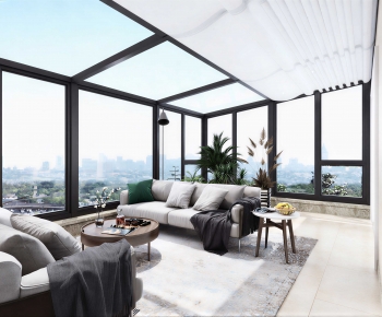 Modern Glass Sun Room-ID:813661108