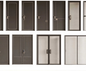 New Chinese Style Single Door-ID:739084962