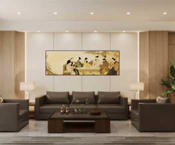New Chinese Style A Living Room-ID:858920106