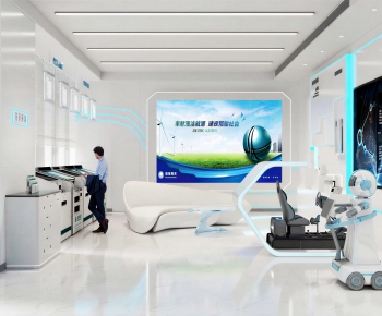 Modern Exhibition Hall-ID:686357023