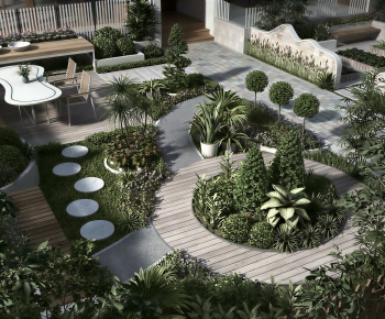 Modern Courtyard/landscape-ID:646847012