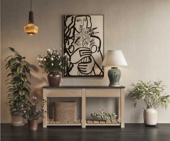 Wabi-sabi Style Console-ID:376398097