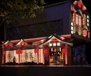 New Chinese Style Facade Element-ID:947310919