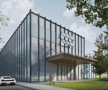 Modern Facade Element-ID:976310015