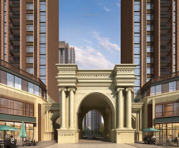 New Classical Style Facade Element-ID:226634984