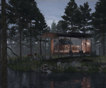 Modern Building Appearance-ID:501925959