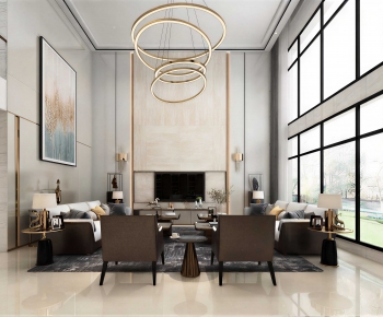 Modern A Living Room-ID:836474901