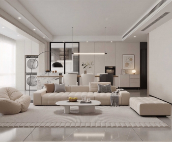 Modern A Living Room-ID:373596913