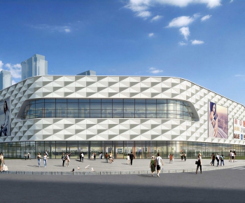 Modern Appearance Of Commercial Building-ID:419471986