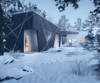Modern Residential Building-ID:887088069