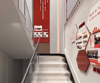 Modern Office Stairwell-ID:257491111
