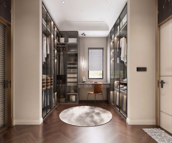 Modern Clothes Storage Area-ID:681842093