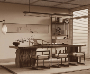 New Chinese Style Tea House-ID:607836017