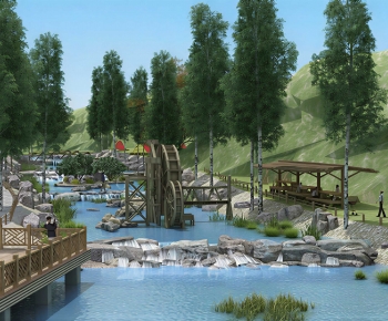 Modern Park Landscape-ID:284868967