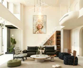 Modern A Living Room-ID:336272959