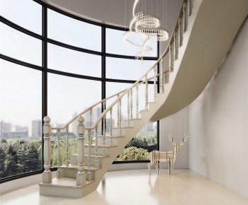European Style Rotating Staircase-ID:664766076