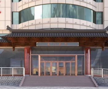 New Chinese Style Facade Element-ID:962919952