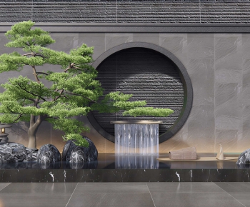 New Chinese Style Rockery Waterscape-ID:432965997