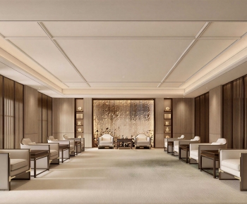 New Chinese Style Office Living Room-ID:717736012
