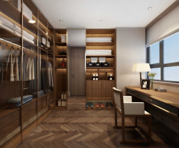Modern Clothes Storage Area-ID:470035089