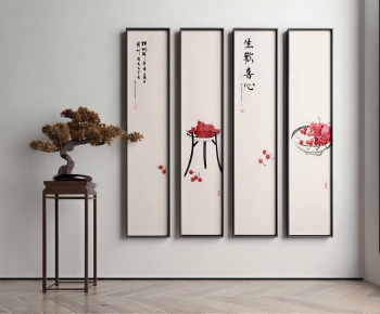 New Chinese Style Calligraphy And Painting-ID:412182094