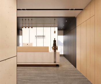 Modern Office Reception Desk-ID:434341912