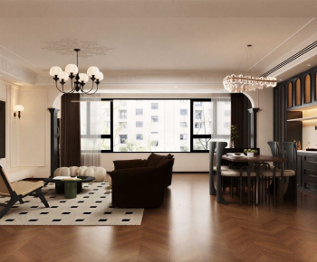 French Style A Living Room-ID:966908938