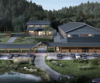 New Chinese Style Villa Appearance-ID:915527112