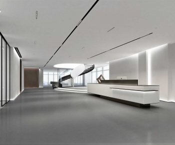 Modern Office Reception Desk-ID:807399991