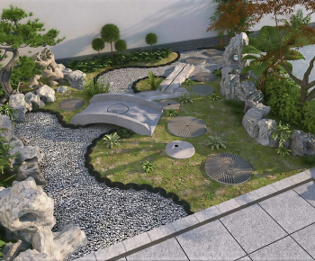 Japanese Style Courtyard/landscape-ID:636614088
