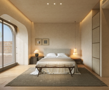 Wabi-sabi Style Bedroom-ID:117239955