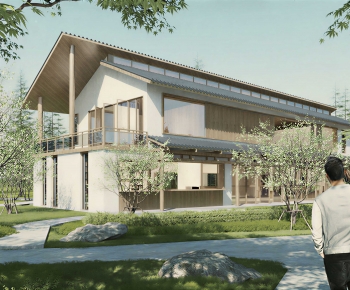 New Chinese Style Appearance Of Commercial Building-ID:105510959