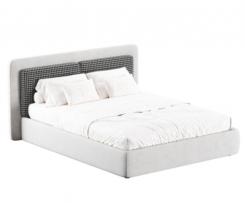 Modern Double Bed-ID:110652929