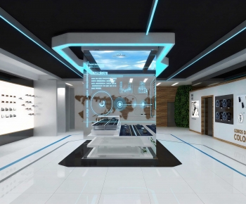 Modern Exhibition Hall-ID:884596111