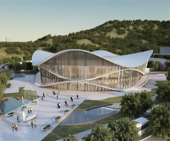 Modern Architecture Of Artistic Style-ID:278637892