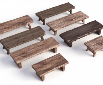 Wabi-sabi Style Wooden Bench Or Stool-ID:206000877