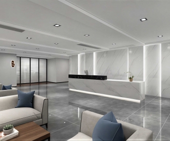 Modern Office Reception Desk-ID:152496105