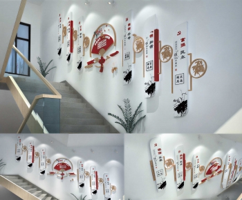 New Chinese Style Culture Wall-ID:536417964