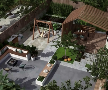 Modern Courtyard/landscape-ID:198957924