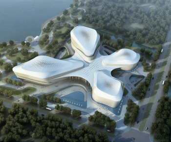 Modern Architectural Bird's-eye View Planning-ID:695099123