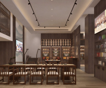 New Chinese Style Teahouse Tea House-ID:578552966