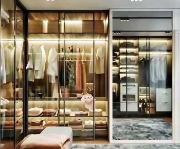 Modern Clothes Storage Area-ID:664537911
