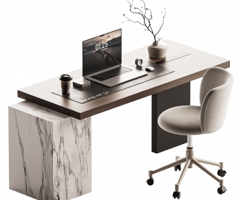 Modern Office Desk And Chair-ID:482178931