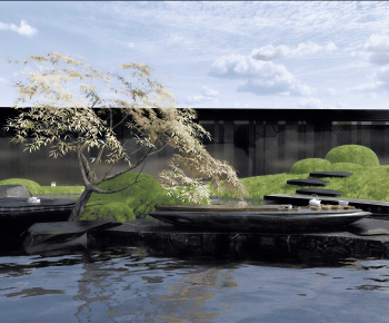 New Chinese Style Courtyard/landscape-ID:185563093
