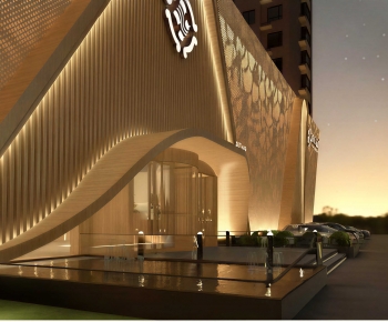 Modern Facade Element-ID:368370067
