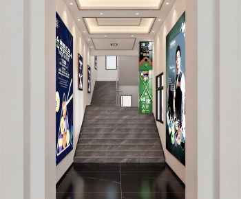 Modern Office Stairwell-ID:809575083
