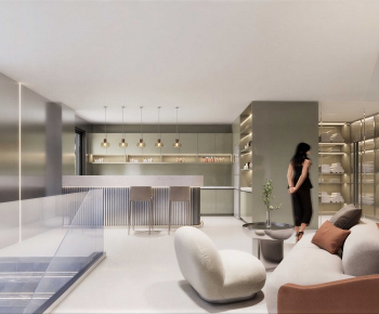 Modern Office Rest Area-ID:691746958