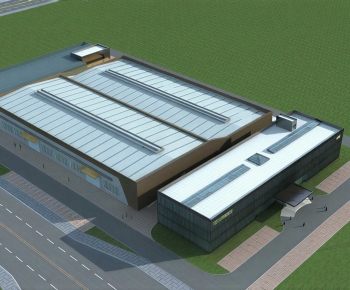 Modern Industrial Building-ID:851280761
