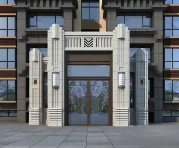 New Chinese Style Facade Element-ID:637439972