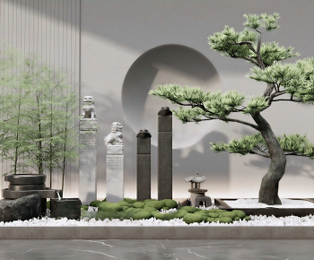 New Chinese Style Plant Landscaping-ID:558281909